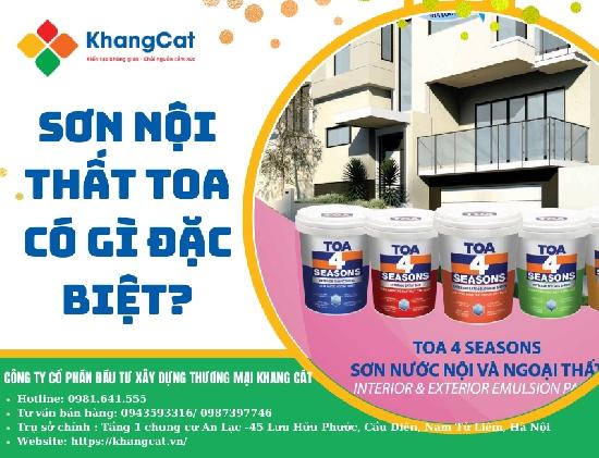 Sơn nội thất TOA có gì đặc biệt?